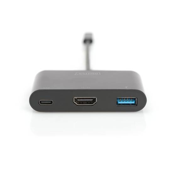 Adapter USB-C -> HDMI 4K + PD 60W + USB3.0 Digitus DA-70855