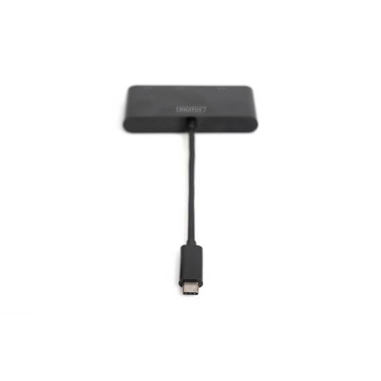 Adapter USB-C -> HDMI 4K + DisplayPort + VGA Digitus DA-70859