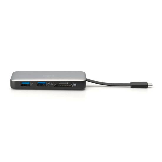 Stacja dokująca USBC 7-portów HDMI 4K RJ45 USB 3.2 x2 USBC PD 100W czytnik kart Digitus DA-70916