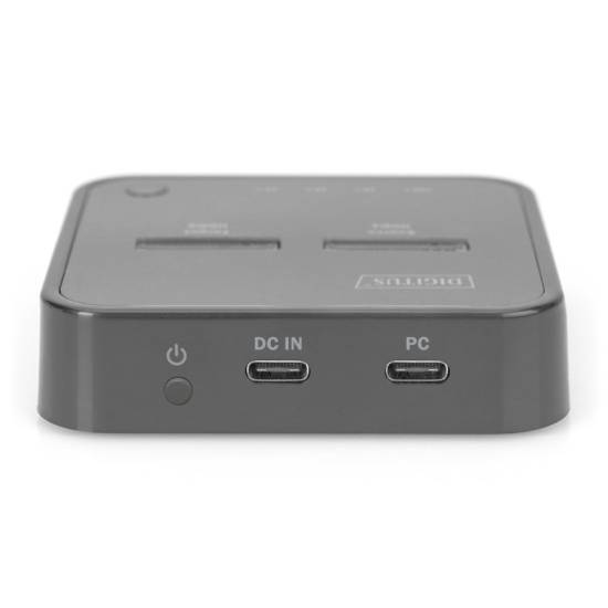 Stacja dokująca USB-C dyski 2x M.2 PCIe/NVMe klonowanie Digitus DA-71545