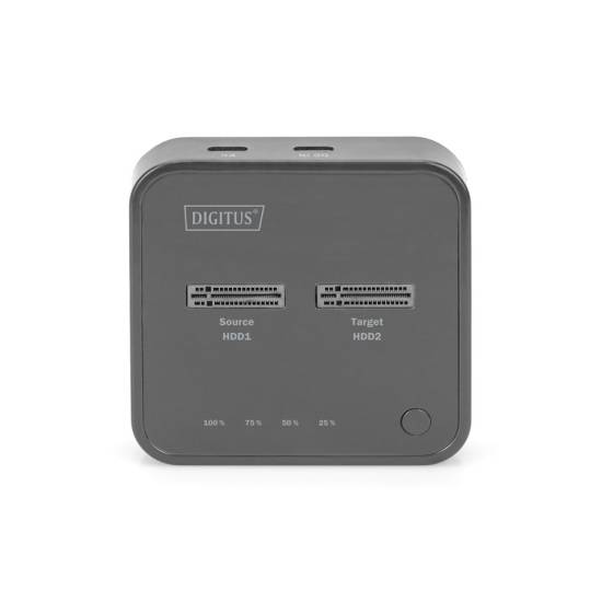 Stacja dokująca USB-C dyski 2x M.2 PCIe/NVMe klonowanie Digitus DA-71545