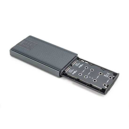 Stacja dokująca / obudowa USB C 3.2 Gen2 dyski 2x M.2 PCIe/NVMe klonowanie Digitus DA-71559