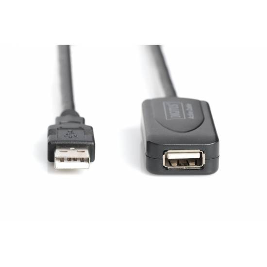 Kabel USB 2.0 A-A przedłużacz 20m aktywny Digitus DA-73102