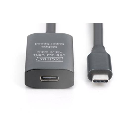 Kabel USB 3.2 USB-C -> USB-C 5G przedłużacz 10m aktywny Digitus DA-73109