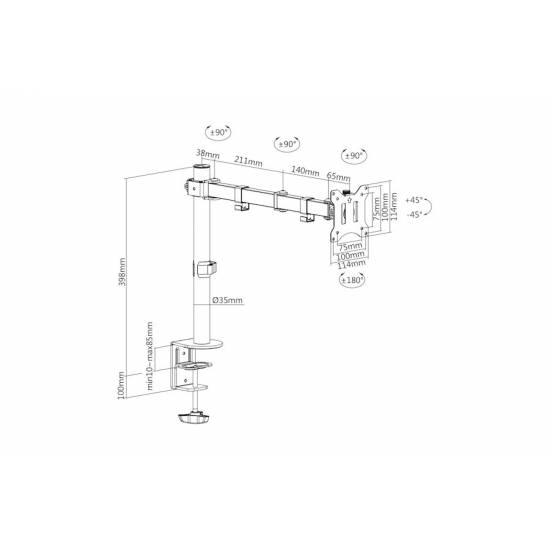 Ramię do monitora LCD Digitus DA-90399