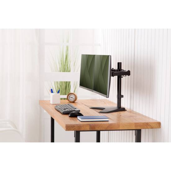 Stojak biurkowy do monitora LCD Digitus DA-90401 podwójny