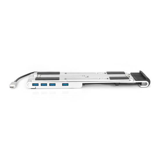 Podstawka pod notebooka z hubem USB-C 5 portów składana Digitus DA-90424
