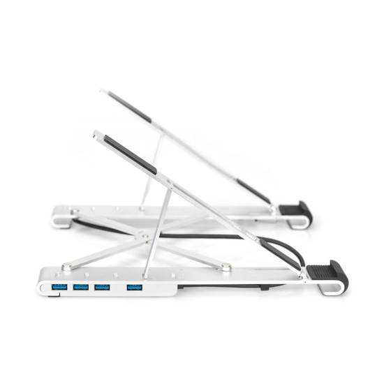 Podstawka pod notebooka z hubem USB-C 5 portów składana Digitus DA-90424