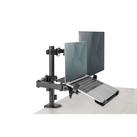 Ramię do monitora LCD z półką na laptop Digitus DA-90436