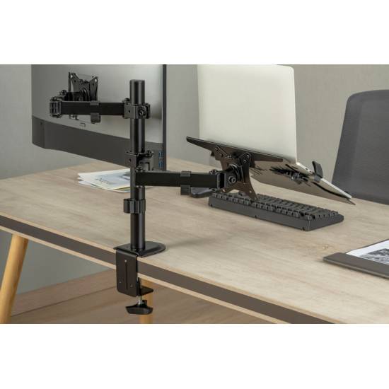 Ramię do monitora LCD z półką na laptop Digitus DA-90436