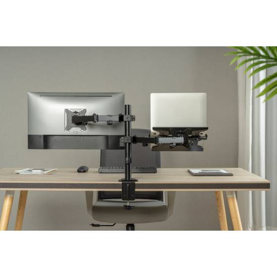 Ramię do monitora LCD z półką na laptop Digitus DA-90436