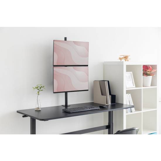 Ramię do monitora LCD kolumnowe Digitus DA-90438 podwójne