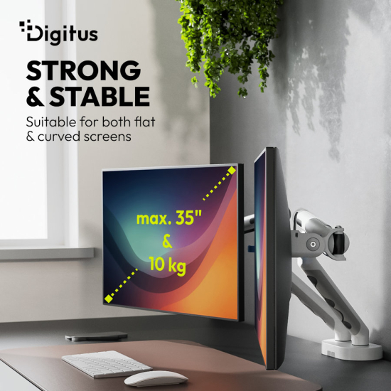Ramię do monitora LCD ze sprężyną mechaniczną 2x 35
