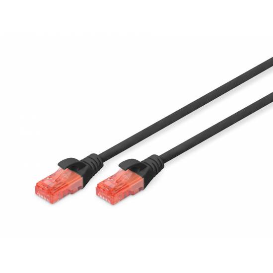 Patch cord UTP kat. 6 3m czarny Digitus DK-1612-030/BL