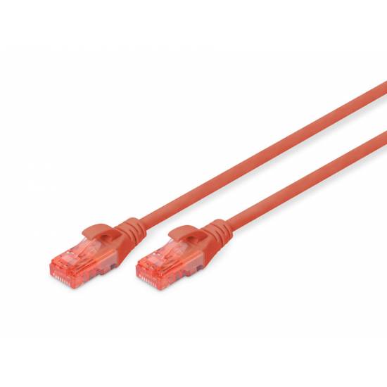 Patch cord UTP kat. 6 1m czerwony Digitus DK-1612-010/R