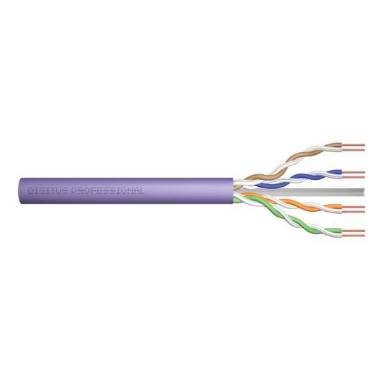 Kabel instalacyjny kat.6 U/UTP AWG 23/1 LSOH 50m fioletowy Digitus DK-1614-VH-05