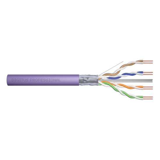 Kabel instalacyjny kat.6 F/UTP B2ca AWG 23/1 LSOH 500m fioletowy Digitus DK-1626-VH-5