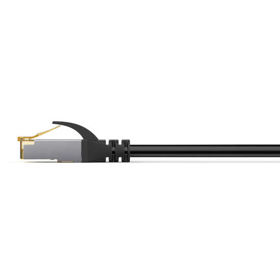 Patch cord S-FTP kat. 6A AWG 26/7 PE zewnętrzny 1,0m czarny Digitus DK-1644-A-010-OD