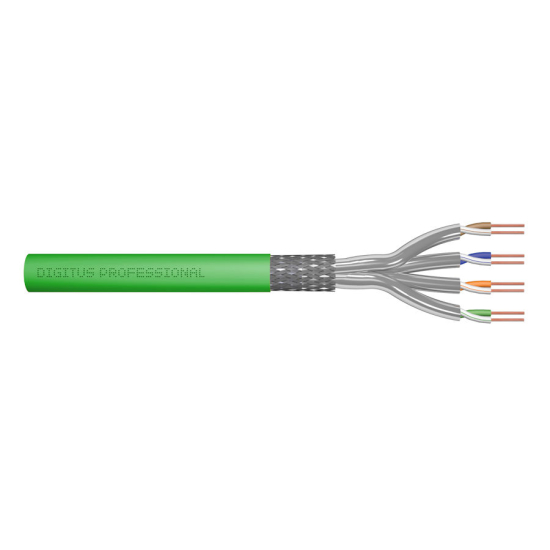 Kabel instalacyjny kat.8.2 S/FTP Dca AWG 22/1 LSOH 50m zielony Digitus DK-1843-VH-05