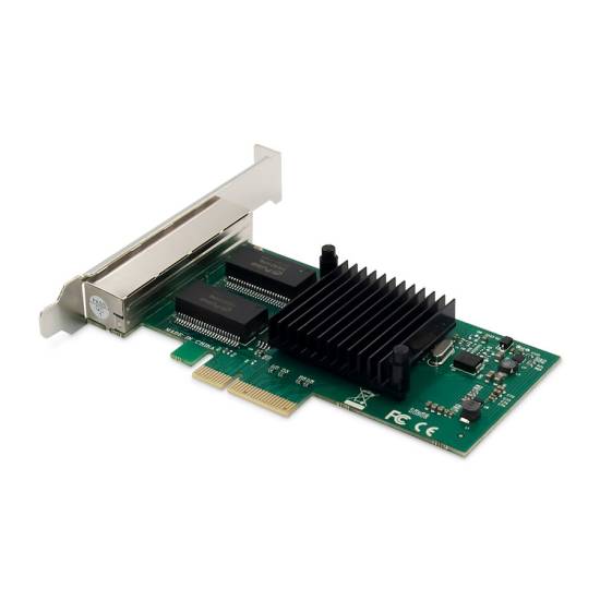 Karta PCI Express sieciowa 1Gbps 4-portowa Intel I350 Digitus DN-10114