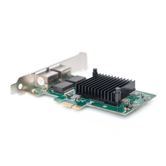 Karta PCI Express sieciowa 1Gbps 2-portowa Digitus DN-10132