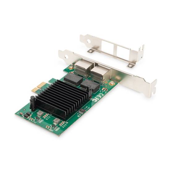 Karta PCI Express sieciowa 1Gbps 2-portowa Digitus DN-10132