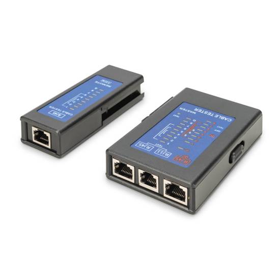 Tester kabli RJ45/RJ12/RJ11 Digitus DN-14001-2