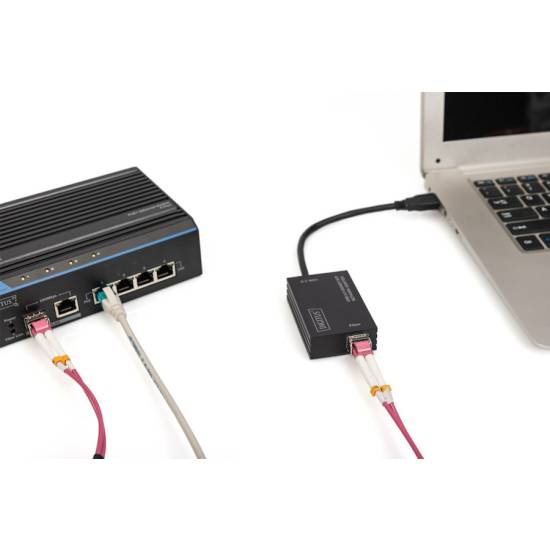 Karta sieciowa USB 3.0 -> światłowód Gigabit SFP Digitus DN-3026
