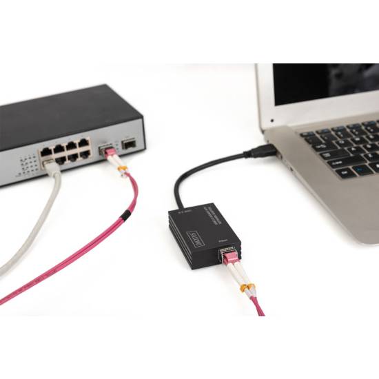 Karta sieciowa USB 3.0 -> światłowód Gigabit SFP Digitus DN-3026
