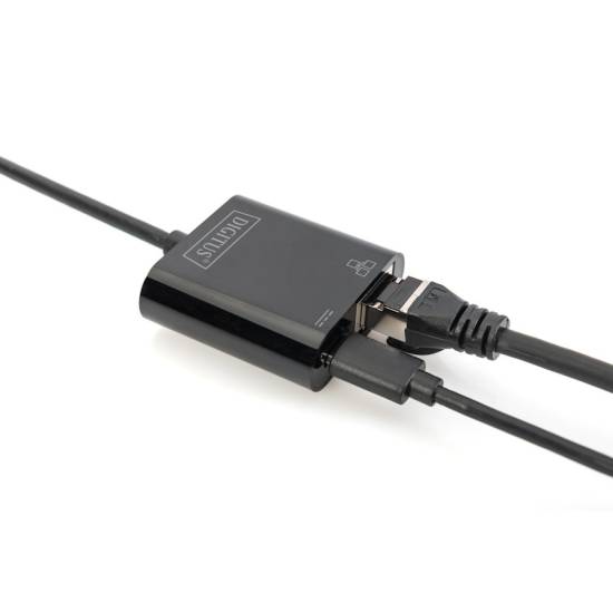Karta sieciowa USB C -> RJ45 1Gbps PD 60W Digitus DN-3027