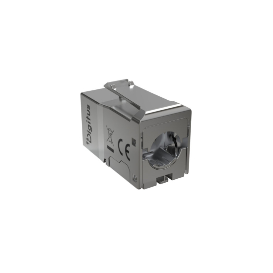 Moduł keystone RJ45 kat. 6 ekranowany beznarzędziowy zaślepka przeciwpyłowa Digitus DN-93623