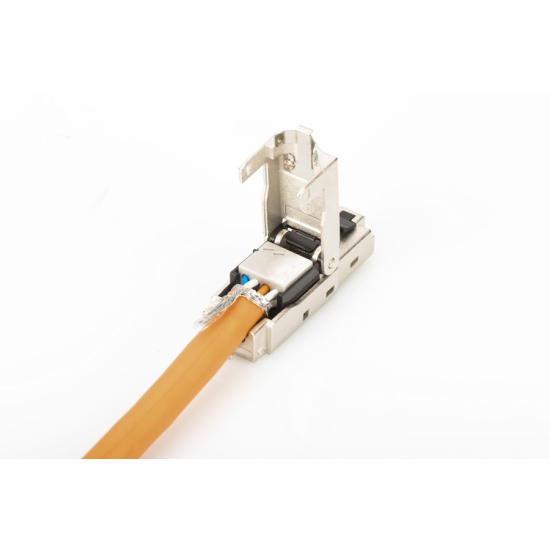Wtyk modularny RJ45  kat.6A 10GbE PoE+ ekranowany beznarzędziowy zamykany AWG 27-22 Digitus DN-93631