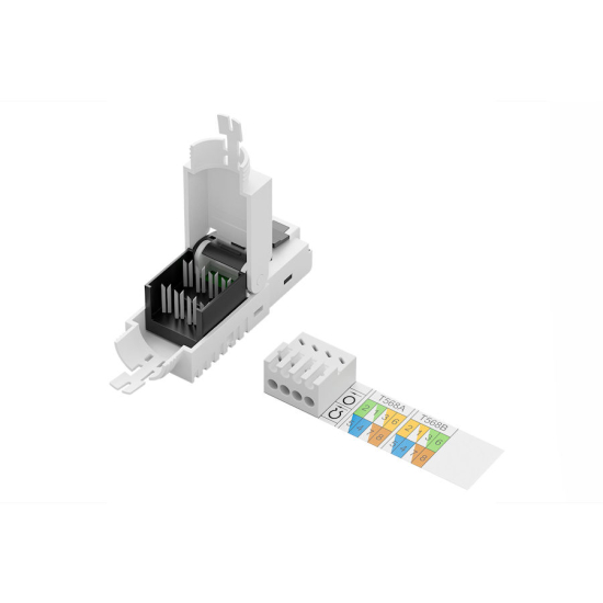 Wtyk modularny RJ45  kat.6A 10GbE nieekranowany beznarzędziowy AWG 27-22 Digiitus DN-93633