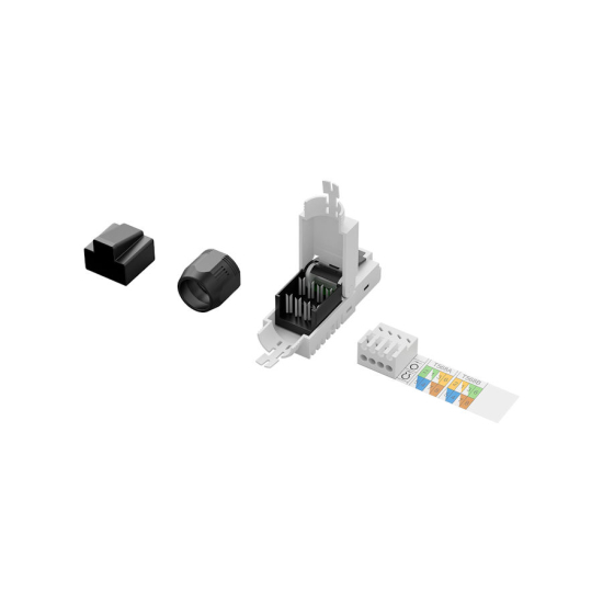 Wtyk modularny RJ45  kat.6A 10GbE nieekranowany beznarzędziowy AWG 27-22 Digiitus DN-93633