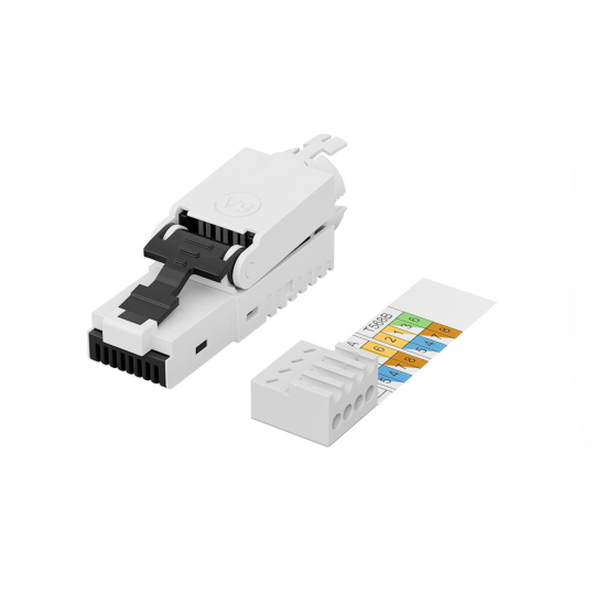 Wtyk modularny RJ45  kat.6A 10GbE nieekranowany beznarzędziowy AWG 27-22 Digiitus DN-93633