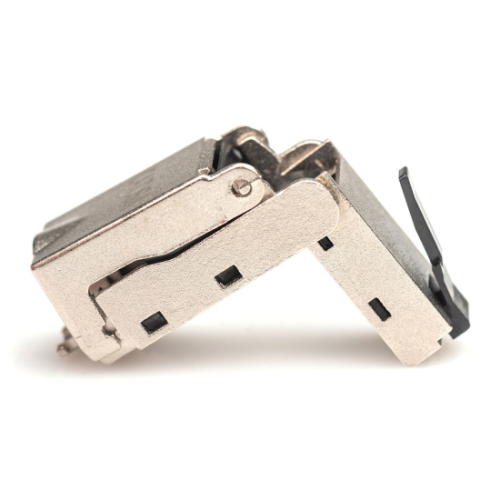 Wtyk modularny RJ45  kat.6A 10GbE PoE+ ekranowany beznarzędziowy metalowy łamany AWG 27-22 Digiitus DN-93636