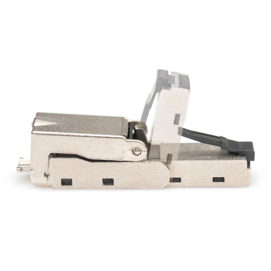 Wtyk modularny RJ45  kat.6A 10GbE PoE+ ekranowany beznarzędziowy metalowy łamany AWG 27-22 Digiitus DN-93636