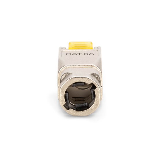 Wtyk modularny RJ45  kat.6A 10GbE PoE+ ekranowany beznarzędziowy metalowy AWG 27-22 Digiitus DN-93638