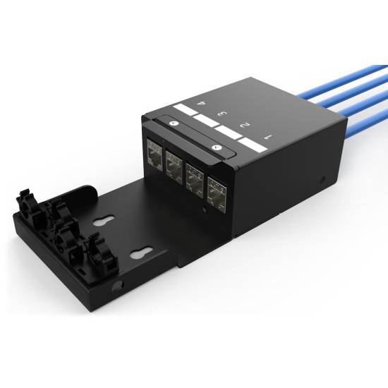 Skrzynka punktu konsolidacyjnego na 4 moduły keystone z menedżerem kabli Digitus DN-93708-4