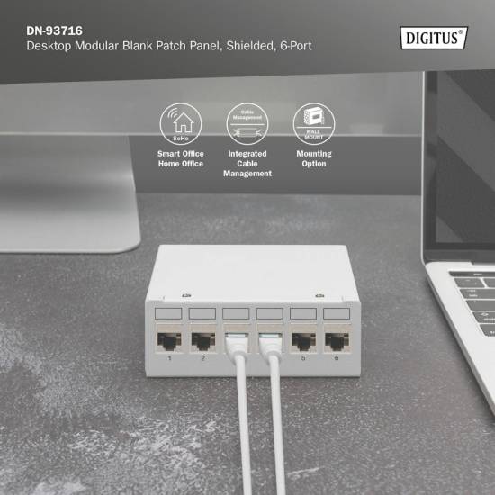 Obudowa punktu konsolidacyjnego na 6 modułów keystone Digitus DN-93716