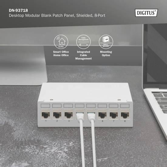 Obudowa punktu konsolidacyjnego na 8 modułów keystone Digitus DN-93718