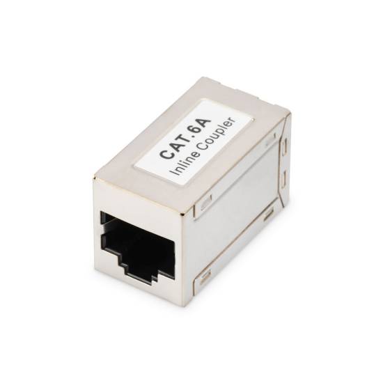Adapter RJ45/RJ45 przelotka 1:1 kat. 6A ekranowany Digitus DN-93905