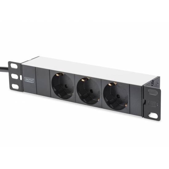 Listwa zasilająca 10" 3-gniazda 2m Digitus DN-95411