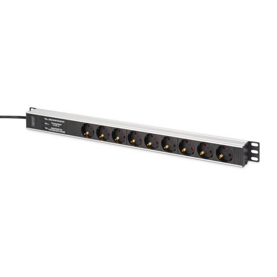 Listwa zasilająca pionowa 1U 9-gniazd 2m filtr EMI/RFI Digitus DN-95438