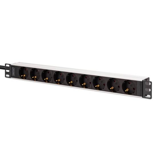 Listwa zasilająca 19" 1U 9-gniazd 2m wtyk C20 Digitus DN-95440
