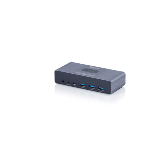Przełącznik KVM HDMI 2x2 4K@60Hz 3x USB-A 3.1 Gen1 1x USB-C USB 3.1 Gen1 Digitus DS-12856