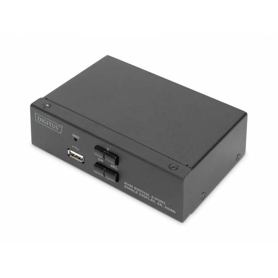 Przełącznik KVM HDMI 4K 2-portowy Digitus DS-12870