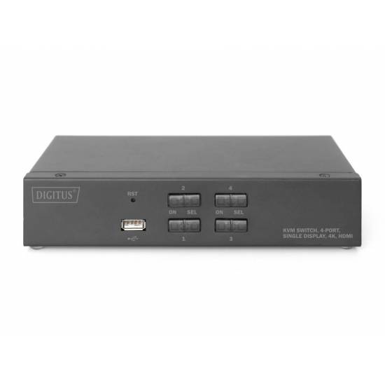 Przełącznik KVM HDMI 4K 4-portowy Digitus DS-12880
