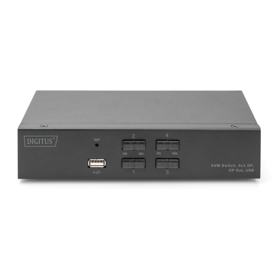 Przełącznik KVM DisplayPort 4-portowy Digitus DS-12891