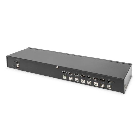Przełącznik KVM HDMI 4K 8-portowy rack 19